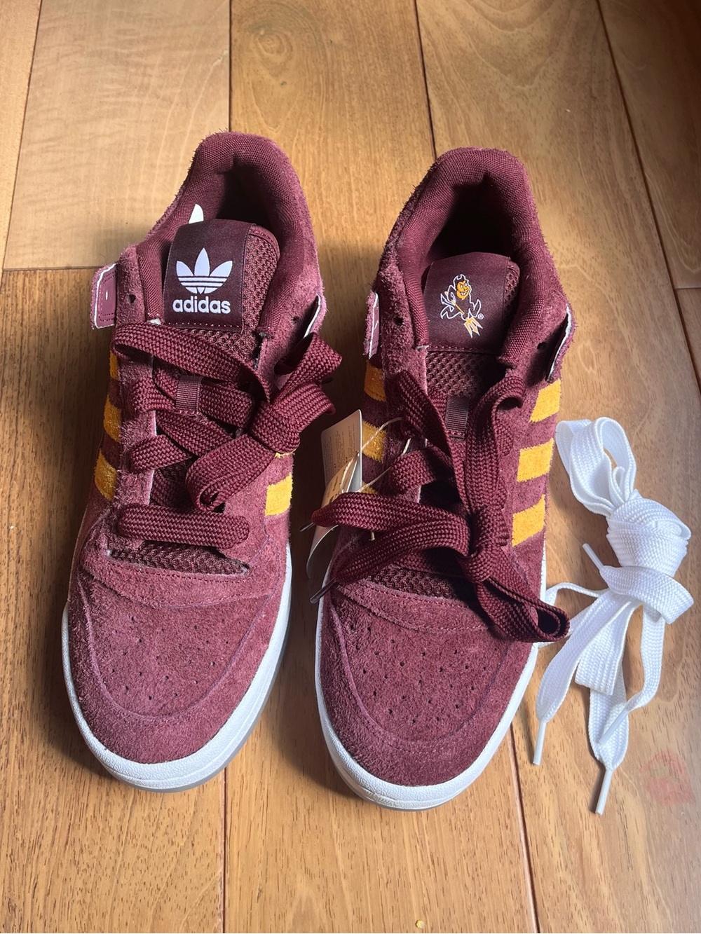 NWOB Adidas Forum Low x NCAA Arizona State 2025 Sneakers Burgundy Men’s Sz 13